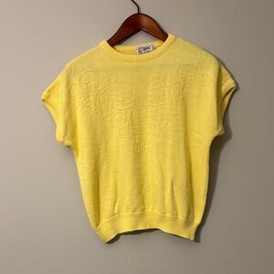 Women's Yellow Knit Tee